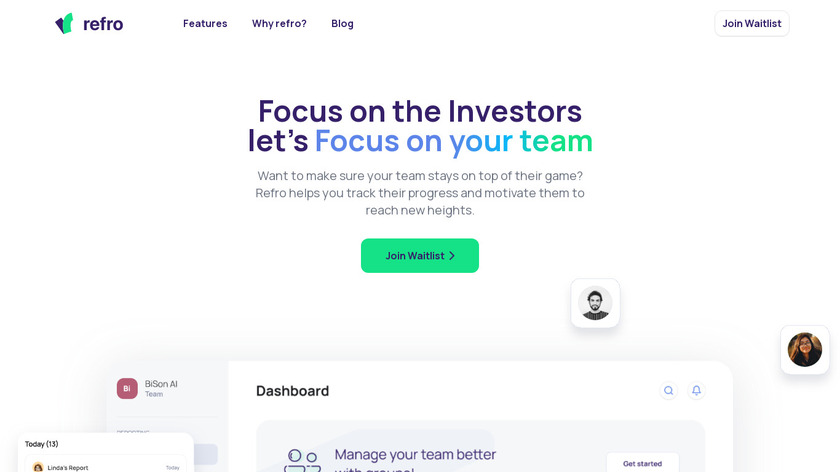 refro Landing Page