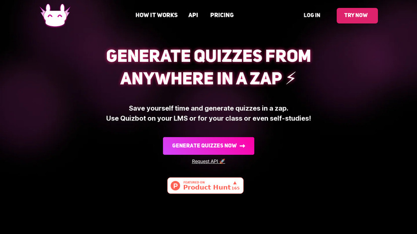 Quizbot Landing Page