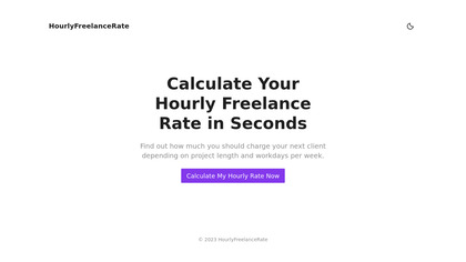 Hourly Freelance Rate Calculator image