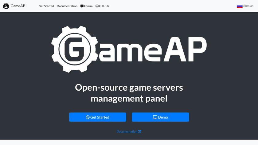GameAP Landing Page
