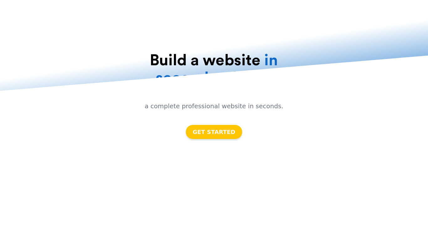 AI-Powered Website Builder Landing page