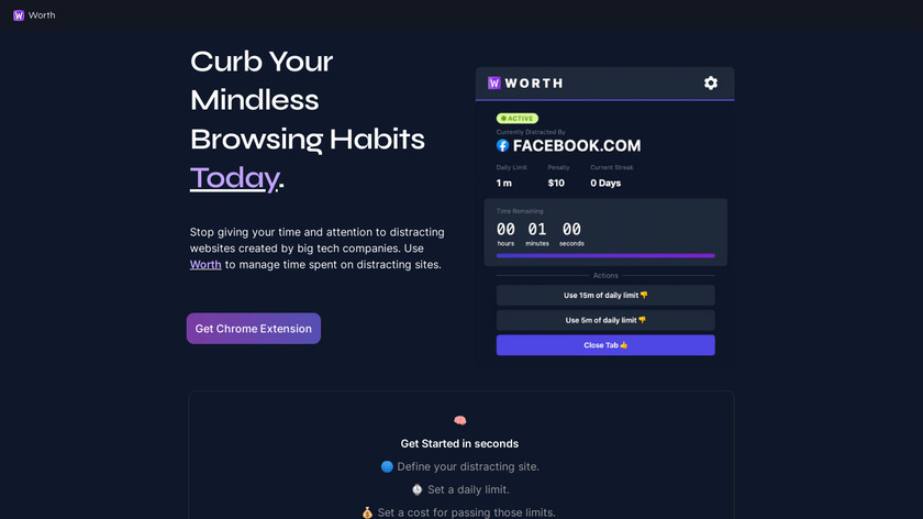 Worth Landing Page