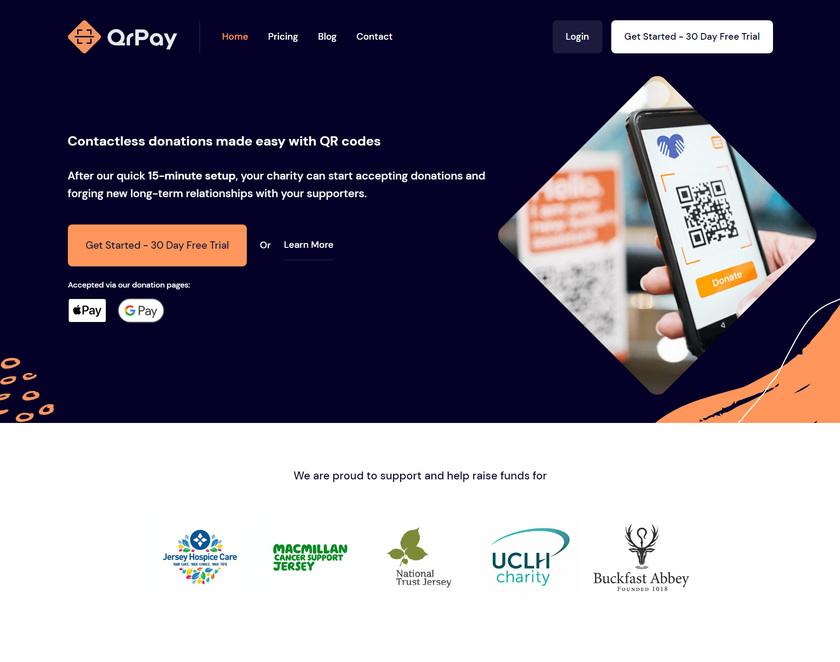 QR Pay Landing Page