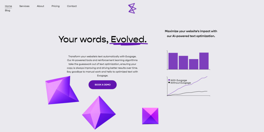 Evogage Landing Page