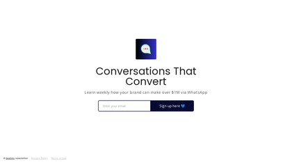 Conversations That Convert Newsletter image