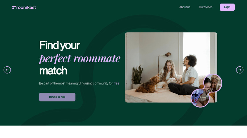 roomkast Landing Page