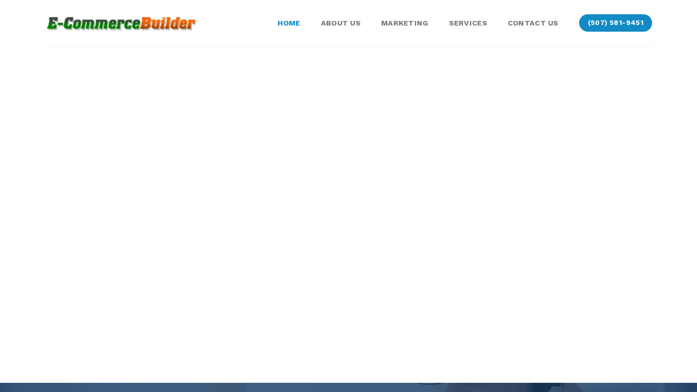E-commerceBuilder Landing page