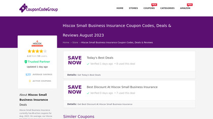 Hiscox Small Business Insurance offers image