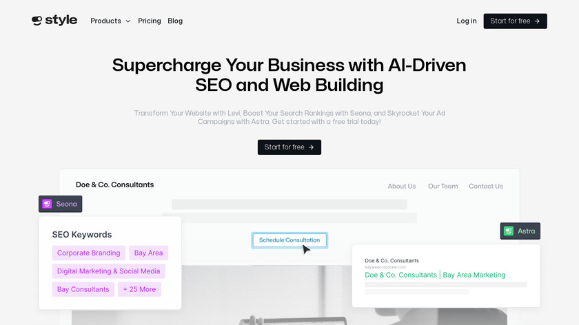 Style AI Landing Page