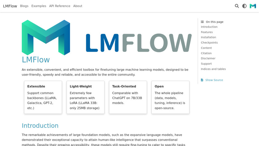 LMFlow Landing Page