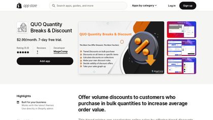 Shopify Bulk & Tier Pricing image