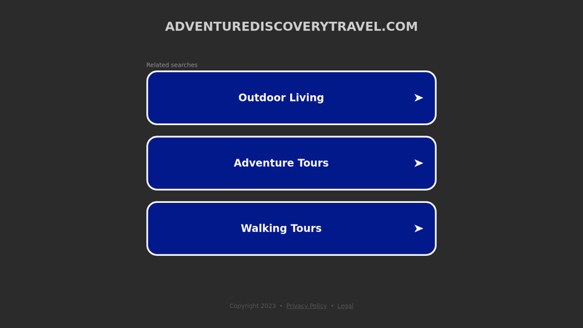 Adventure Discovery Travel Landing Page
