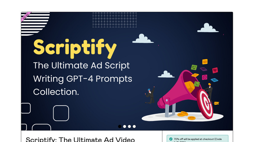 Scriptify:GPT-4 Ad Script Writing Prompt Landing Page