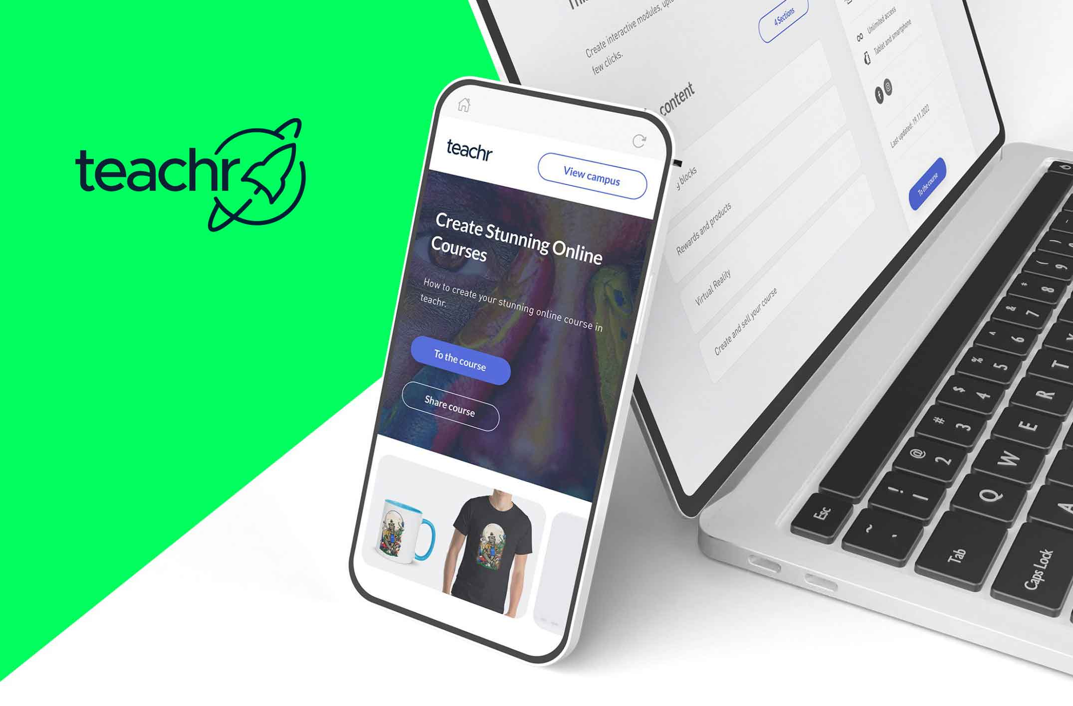 teachr.earth Landing page