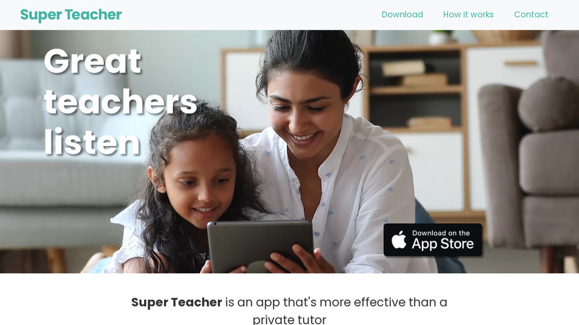 Super Teacher Landing Page