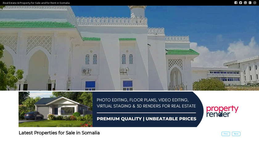My Property Somalia Landing Page
