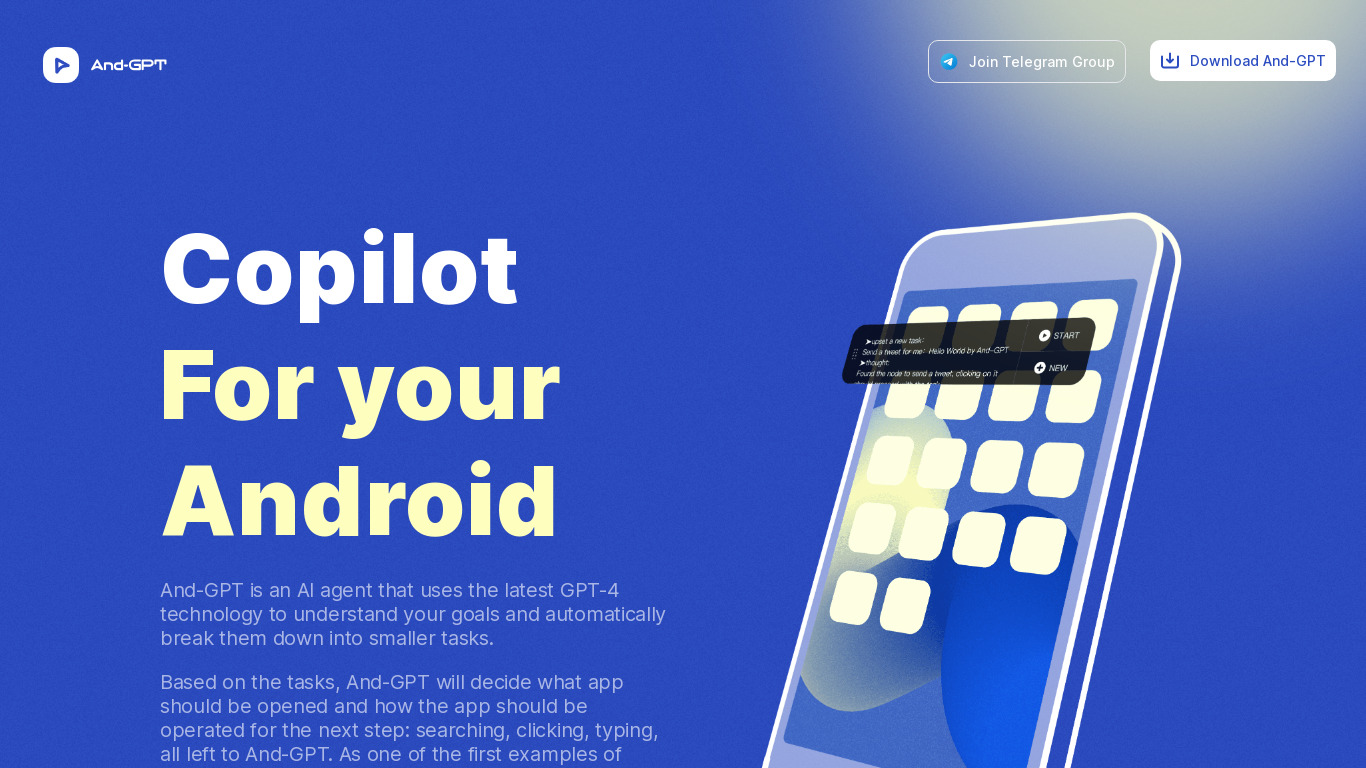 And-GPT Landing page