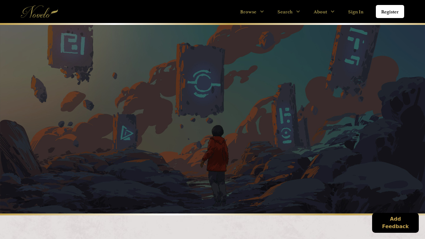 Novelo Landing page