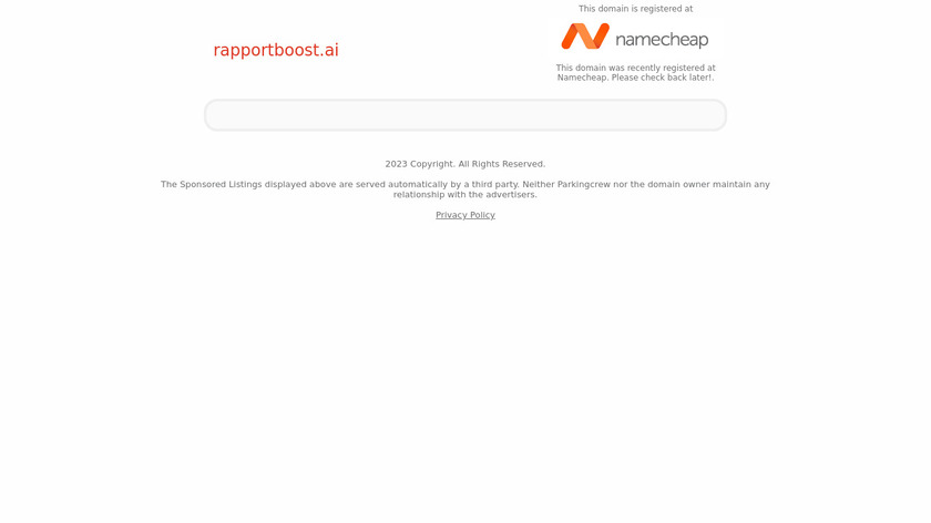 RapportBoost.AI Landing Page