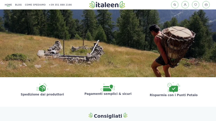 Italeen Landing Page