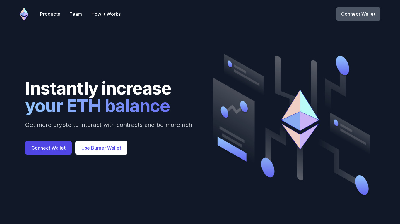 Download More Crypto Landing page