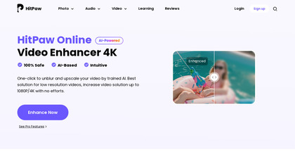 HitPaw Online AI Video Enhancer image