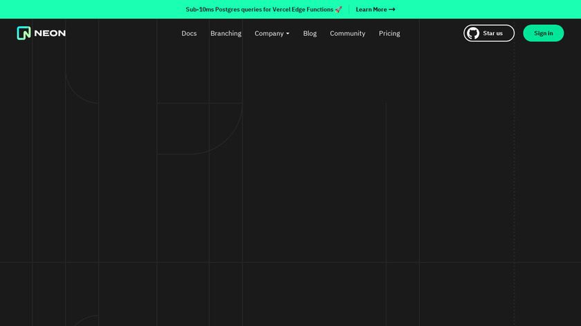Neon Database Landing Page