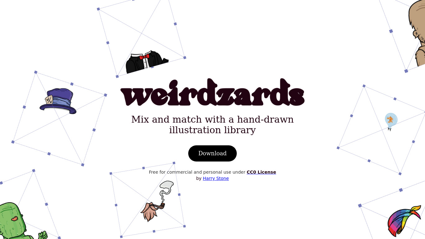 Weirdzards Landing page