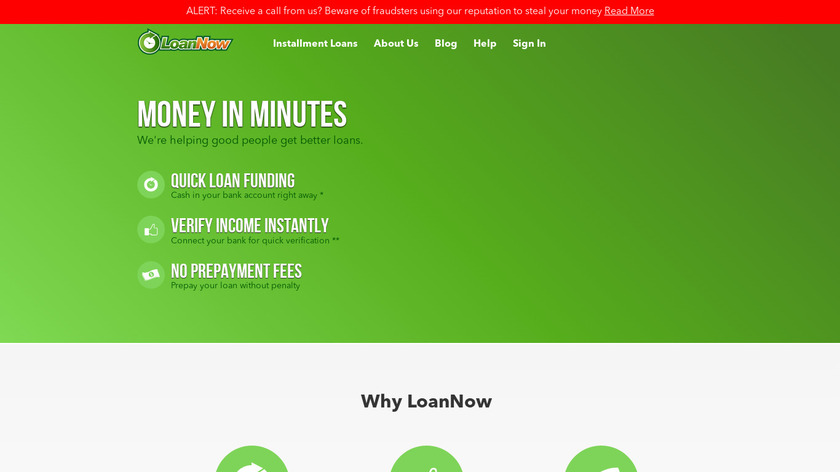 LoanNow Landing Page