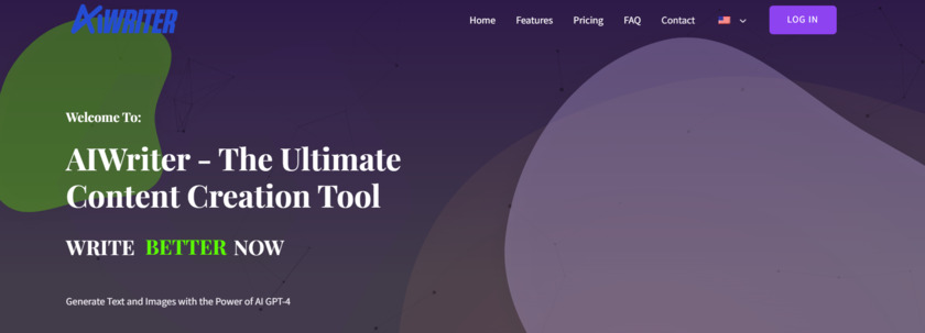 aiwriter.fi Landing Page