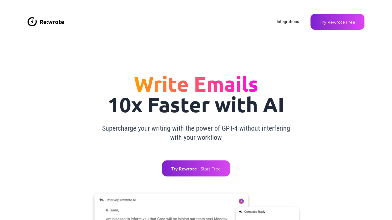Rewrote AI Landing page