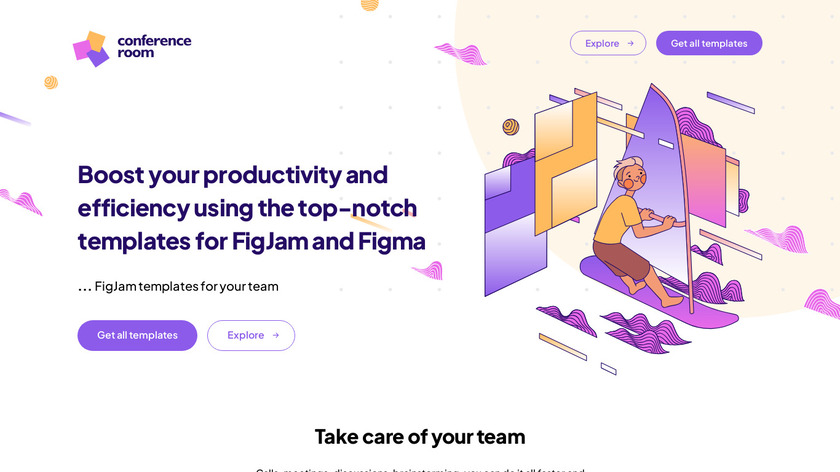 Conference Room: Templates for Managers Landing Page