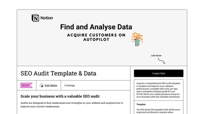 SEO Audit Template & Data image
