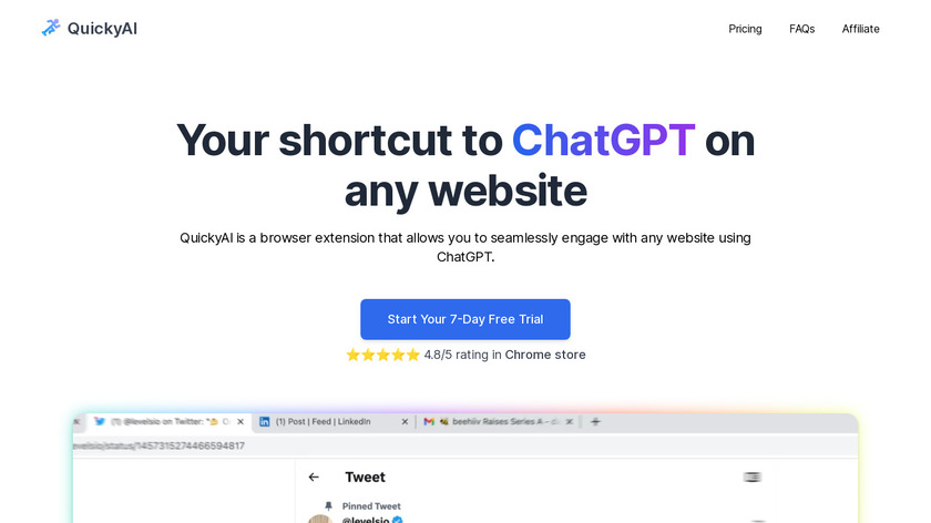 Quicky AI Landing Page