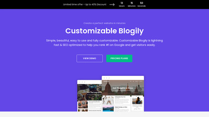 Customizable Blogily WordPress Theme image