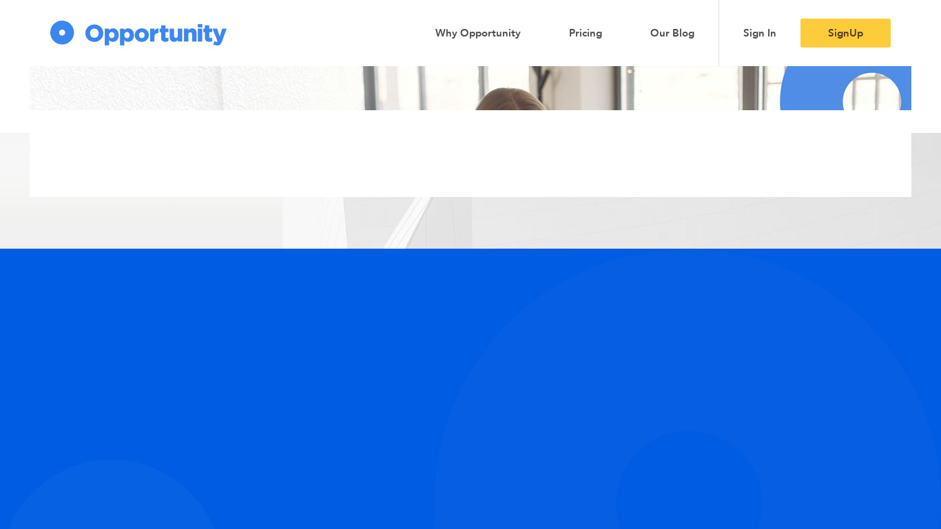 Opportunity Landing page