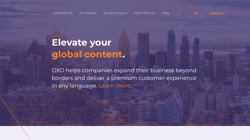 OXO Innovation Landing Page