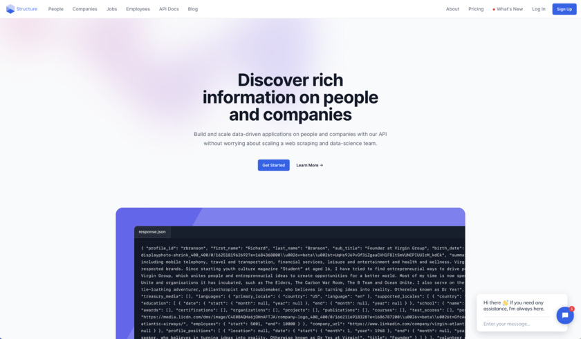 Structure.ac Landing Page
