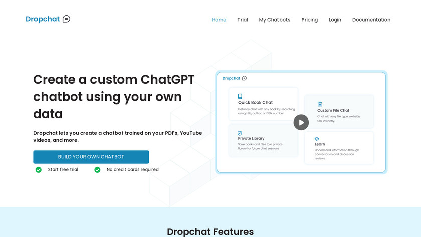 Dropchat Landing Page