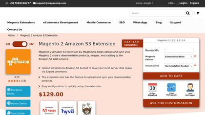 Magento 2 Amazon S3 Extension image