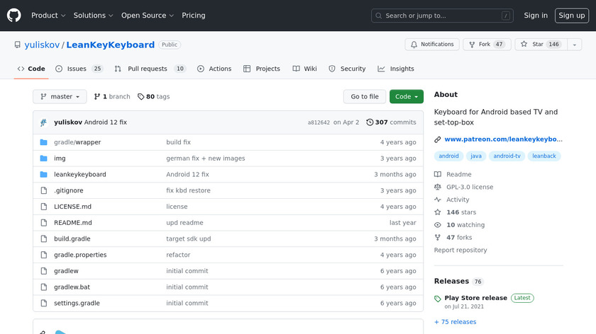 LeanKey Keyboard Landing Page