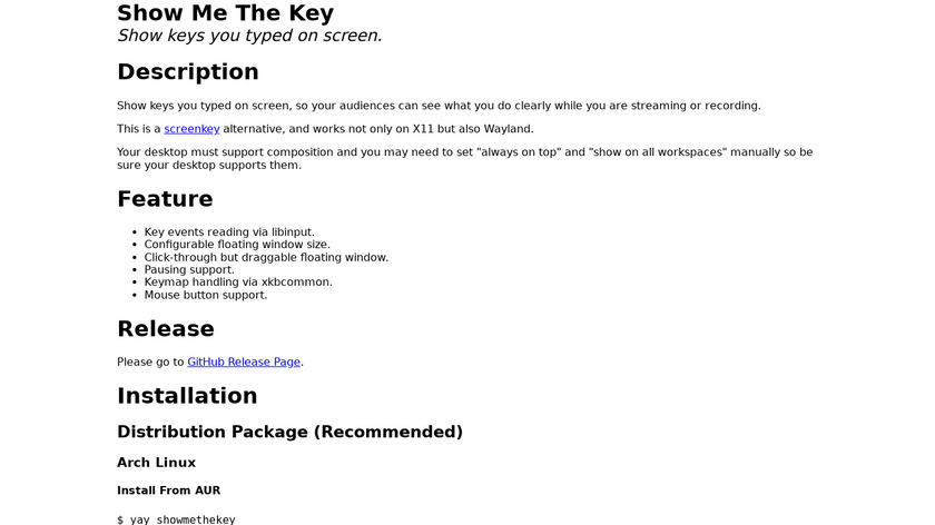 Show Me The Key Landing Page