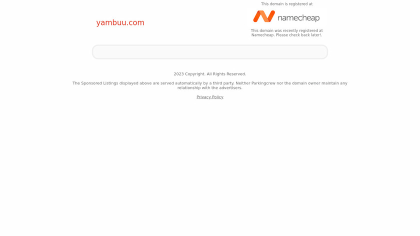 Yambuu Landing Page