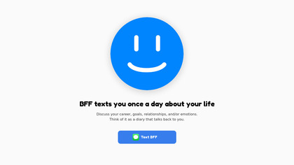 BFF (GPT-4 friend in iMessage) screenshot