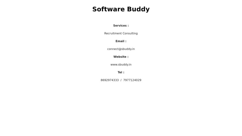 Sbuddy Landing Page