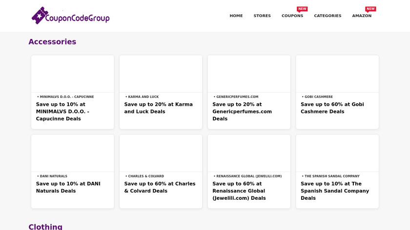 CouponCodeGroup Landing Page