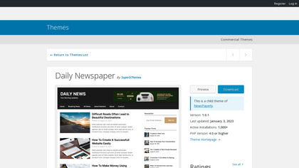 Daily Newspaper WordPress Theme image