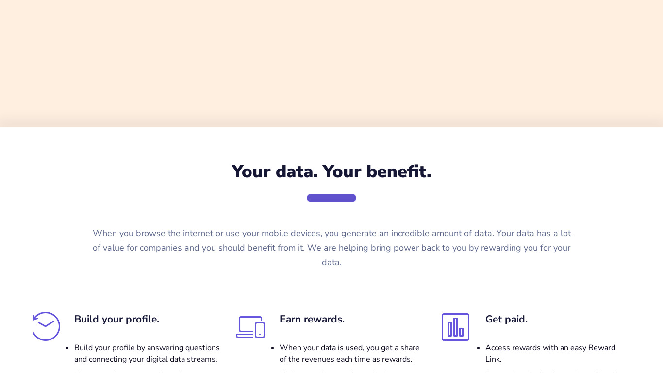 Powr of You Landing page
