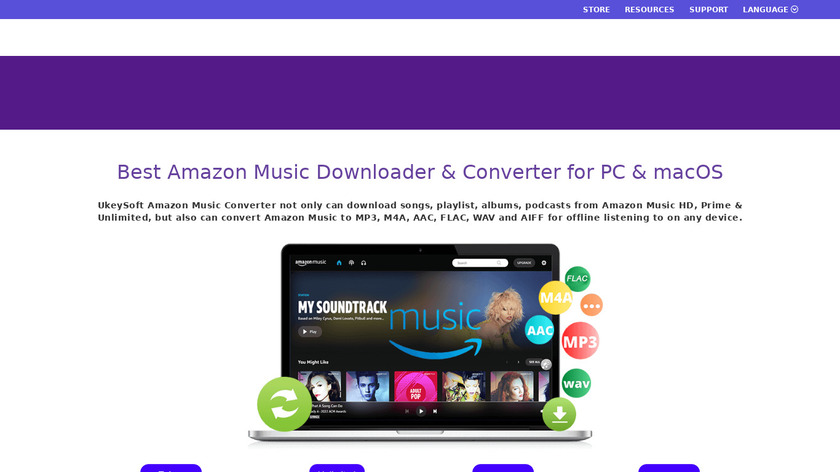 UkeySoft Amazon Music Converter Landing Page
