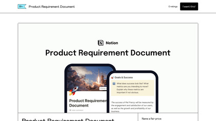 Product Requirement Document Template image
